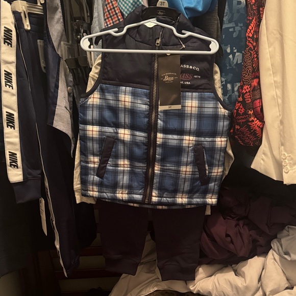 Bass Blue and White Kids Matching Set - Picture 2 of 5